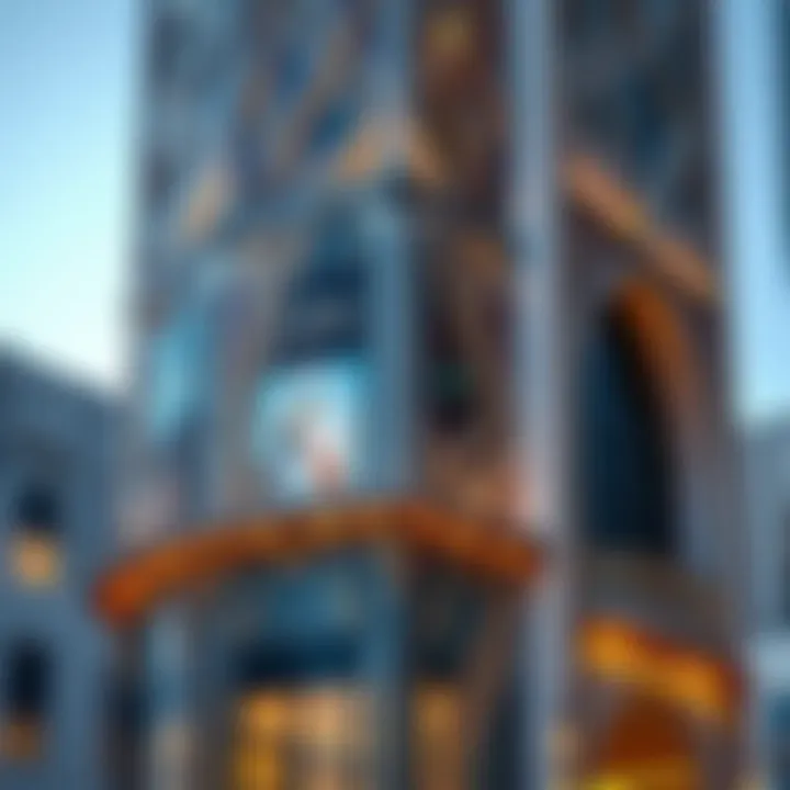 Architectural details of Al Habtoor Tower