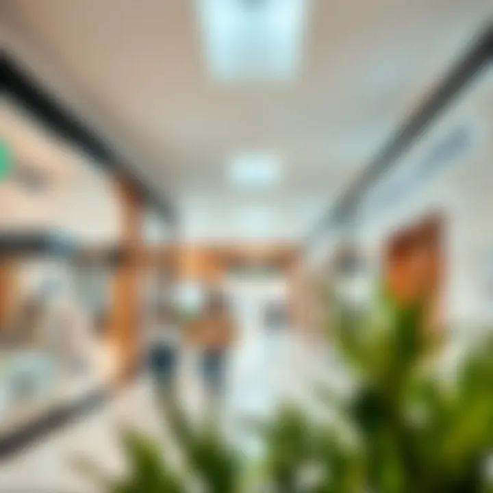 Modern Retail Experience in a Unique Environment Interior shot of retail spaces highlighting the modern shopping experience