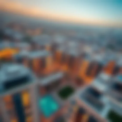 Aerial view of Al Yazia showcasing modern architecture.
