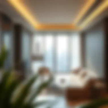 Modern Apartment Interior in Dubai Interior of a high-end apartment showcasing modern amenities