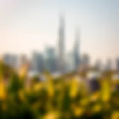 Luxury Skyline of Dubai Stunning skyline of Dubai showcasing luxury properties