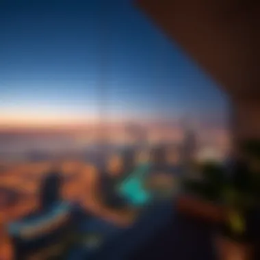 Breathtaking Views from Avani Palm View Panoramic view from Avani Palm View highlighting Dubai's skyline