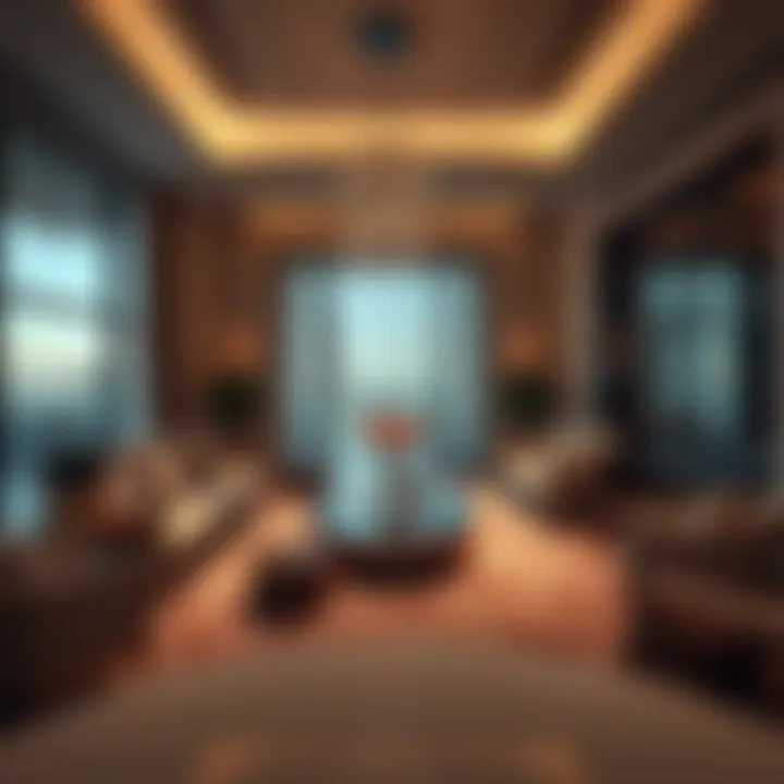 Elegant interior design showcasing the opulence of Bulgari Hotel Dubai Villas