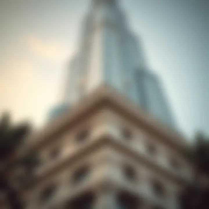 Architectural Details of Burj Sarah Close-up of Burj Sarah’s unique architectural features