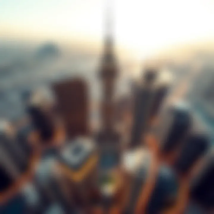 Aerial View of Citadel Tower Aerial view showcasing Citadel Tower within Dubai's skyline