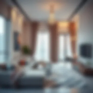 Interior design of a modern apartment