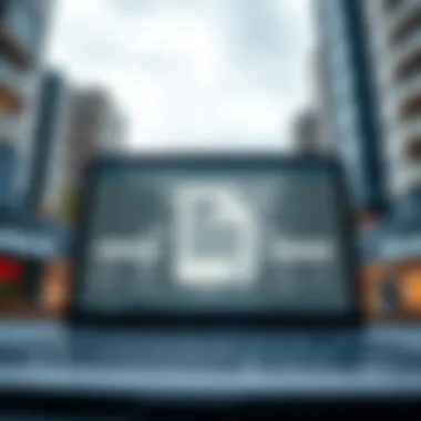 Illustration showing the steps to download title deeds online