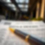 Detailed view of a title deed document