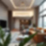 Elegant 1 BHK apartment interior in Qusais showcasing modern design