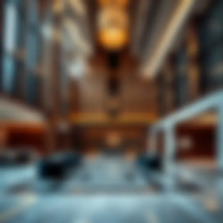Luxurious Lobby Design of Court Tower Luxurious lobby area highlighting modern design elements