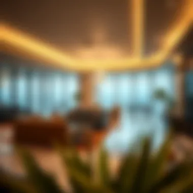 Luxurious amenities and communal spaces within Deena Tower