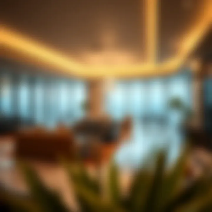 Luxurious amenities and communal spaces within Deena Tower