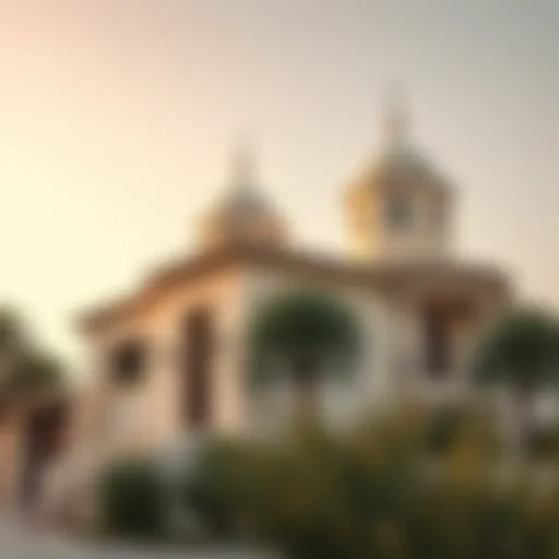 Traditional Emirati house showcasing wind towers