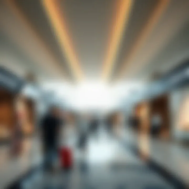 Passengers enjoying luxury retail options at Terminal Three