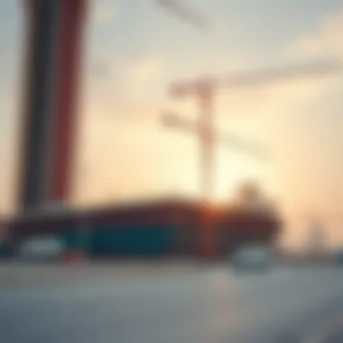 Construction site of Dubai Creek Tower highlighting modern techniques