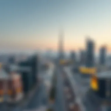 Conceptual illustration of future development plans for Dubai International City