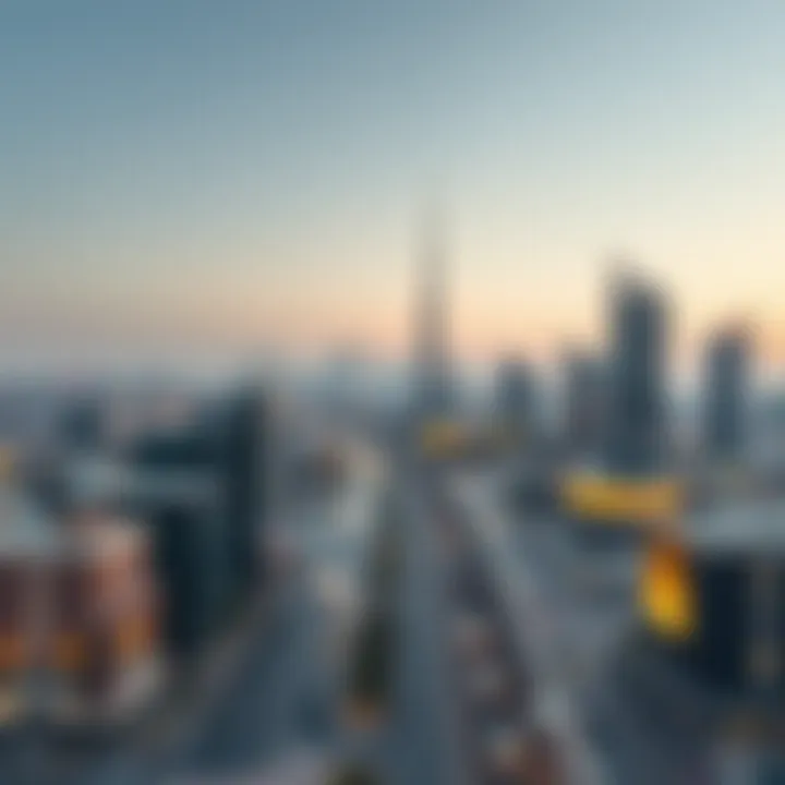 Conceptual illustration of future development plans for Dubai International City