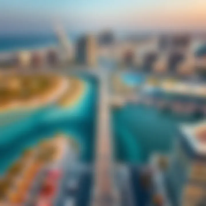 Aerial Perspective of the Boardwalk Aerial view of the Boardwalk highlighting its integration with urban landscape