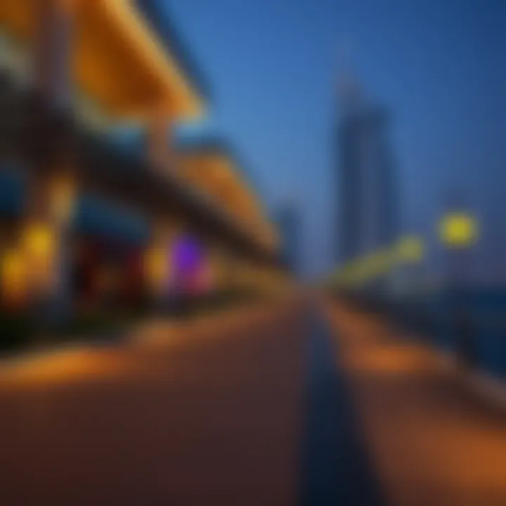 Architectural Elegance of the Boardwalk Architectural details of the Boardwalk showcasing modern design elements