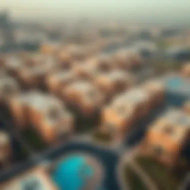 Aerial view of luxury residential communities in Dubai