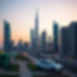 Modern skyline of Dubai showcasing real estate developments