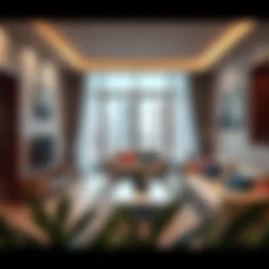 Contemporary living room in a 1 BHK apartment