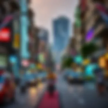 Vibrant street view of Al Nahda