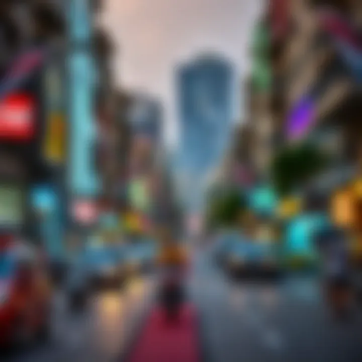 Vibrant street view of Al Nahda