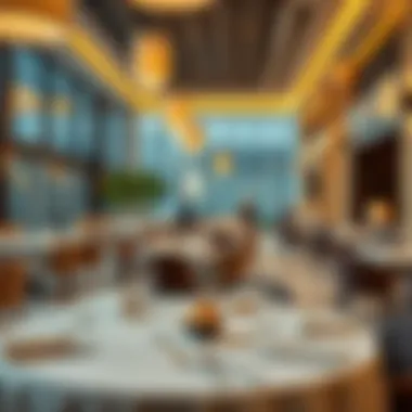 Dining experience at a hotel restaurant