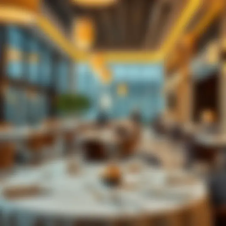 Dining experience at a hotel restaurant