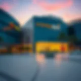 Stunning exterior view of Al Barsha Galleria Mall showcasing modern architecture