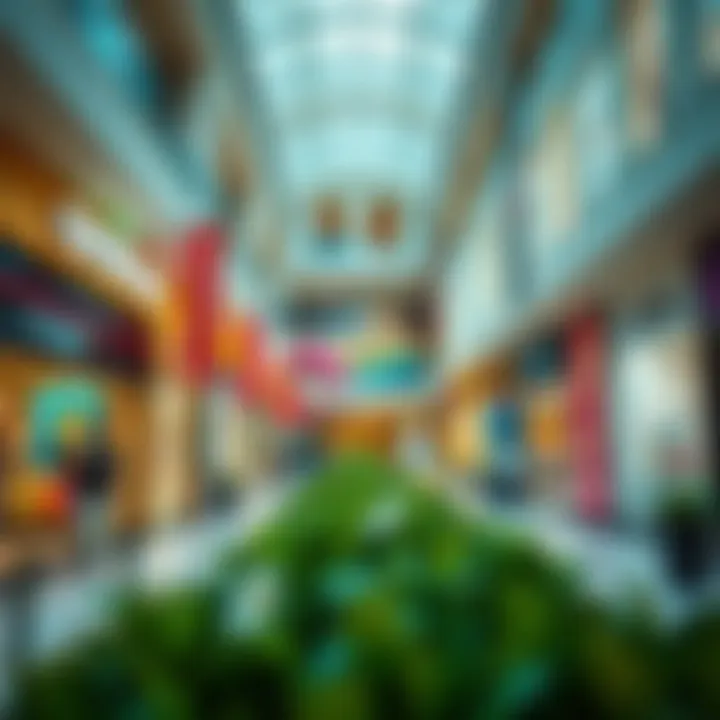 Vibrant retail space inside Al Barsha Galleria Mall filled with diverse shopping options