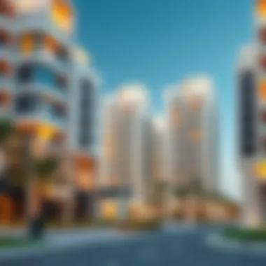 Modern architectural design of residential buildings in Al Dana