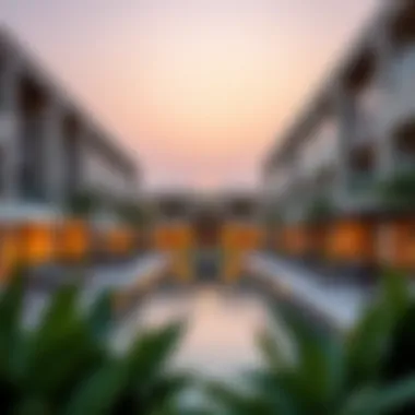 Amenities within Al Falaj including pool and recreational areas