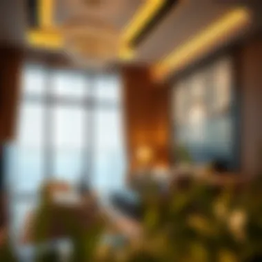 Luxurious interior of a contemporary apartment in Al Maya