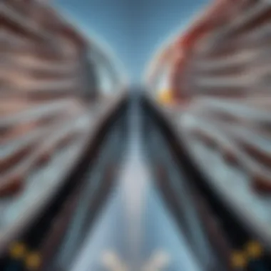 Detailed close-up of the intricate design elements of the Wings