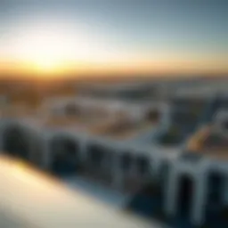 Aerial view of Azizi Meydan showcasing its modern architecture