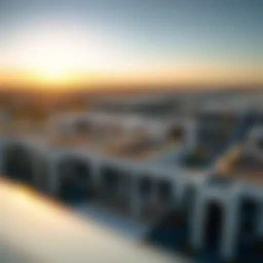 Aerial view of Azizi Meydan showcasing its modern architecture