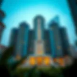 Stunning architectural view of برج الموجة showcasing luxury design