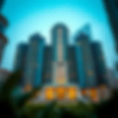 Stunning architectural view of برج الموجة showcasing luxury design