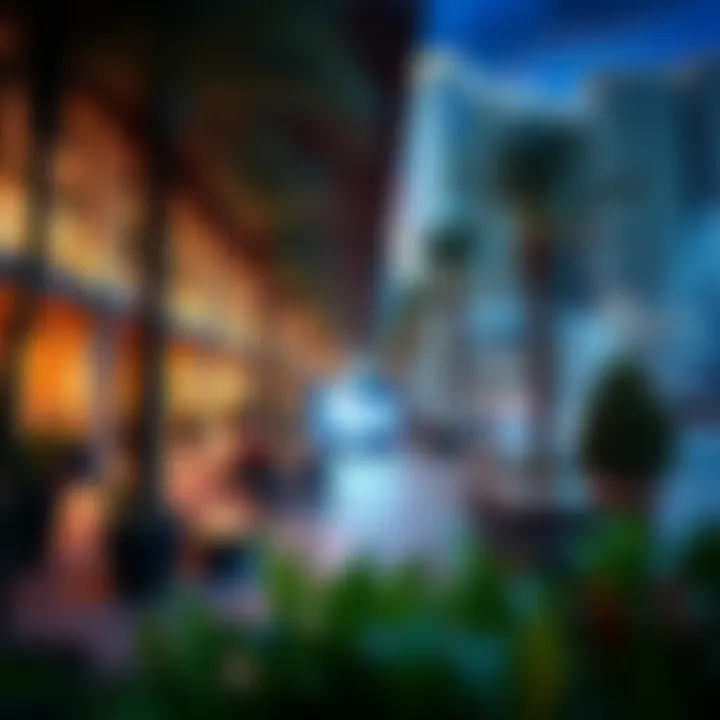 Vibrant community spaces surrounding Burj Vista