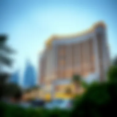 Majestic exterior view of Burj Vista showcasing its architectural elegance