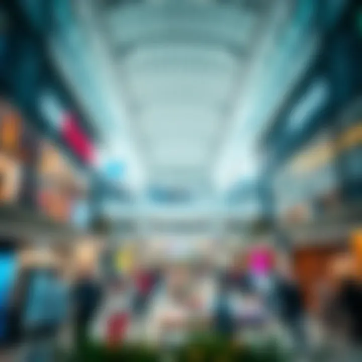 Diverse Retail Experience at Circle Mall Interior shopping area filled with diverse retail options