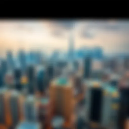 Aerial view of Dubai skyline showcasing modern architecture