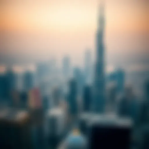 Aerial view of Dubai's skyline showcasing iconic skyscrapers