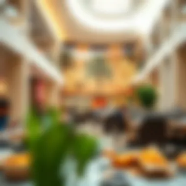 Culinary Delights at Etihad Mall Inviting dining spaces at Etihad Mall offering a variety of cuisines