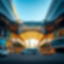 Stunning exterior view of Etihad Mall showcasing modern architecture