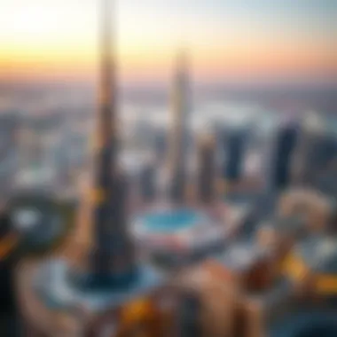 Panoramic view of Dubai skyline from Fairmont Residence emphasizing investment potential