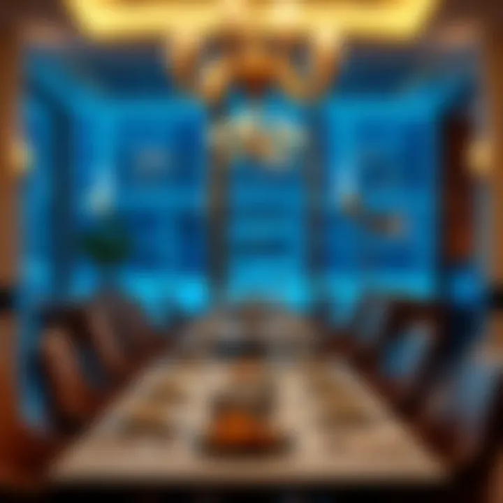 Dining area showcasing culinary delights at Golden Sands 5