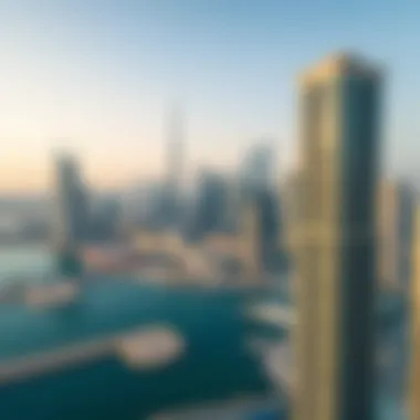Scenic view of the Dubai skyline from Golden Sands 5